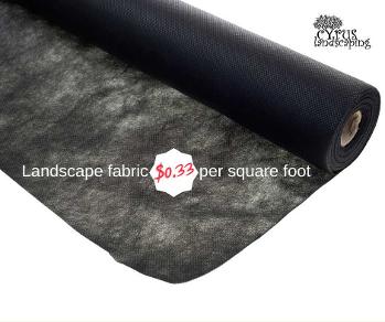 cyrus landscaping, landscape fabric